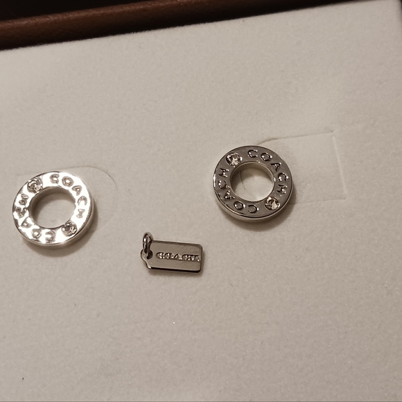 NWT! COACH EARRINGS AND MINI CHARM/PENDANT - Picture 3 of 13